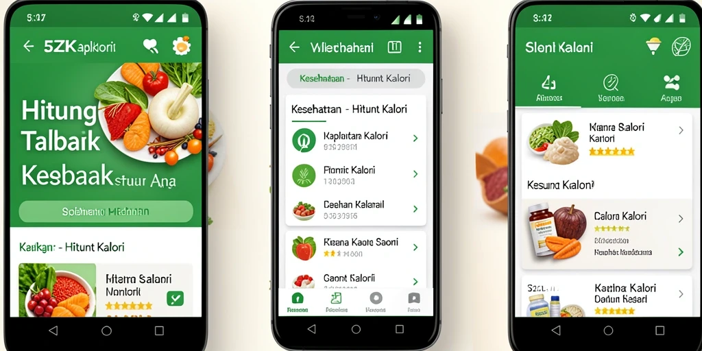 Tampilan antarmuka 5ZK yang modern dan fungsional untuk menghitung kalori.