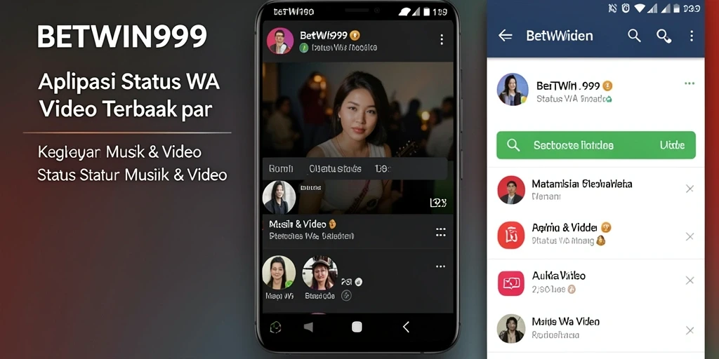 Antarmuka BETWIN999 dengan berbagai pilihan status video.