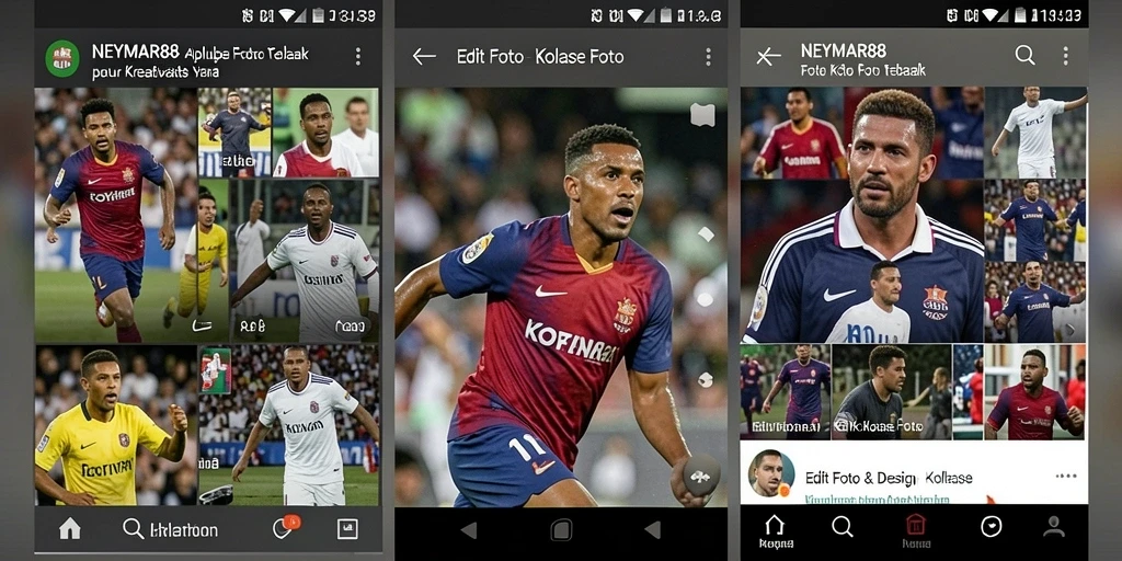 Tampilan antarmuka NEYMAR88 untuk kolase foto yang menarik.