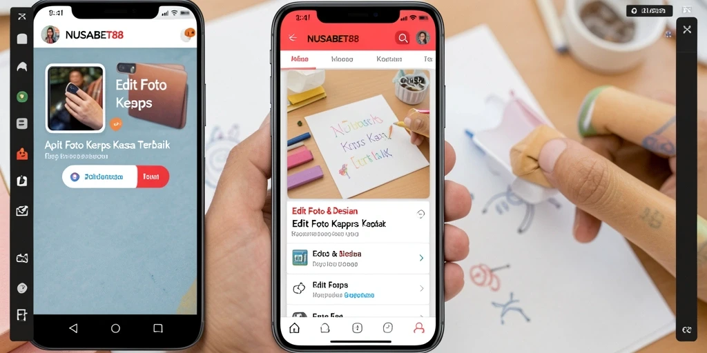 Antarmuka NUSABET88 yang sederhana dan intuitif untuk Edit Foto Kertas Kaca.
