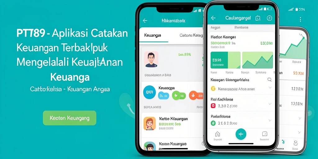 Antarmuka aplikasi PT89 menampilkan fungsi Catatan Keuangan yang lengkap dan intuitif.