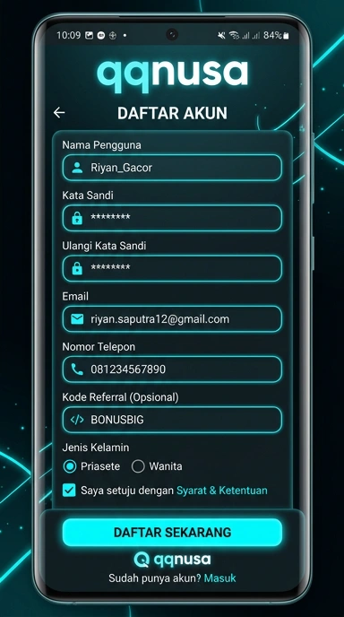 Panduan Lengkap Daftar Akun Baru qqnusa