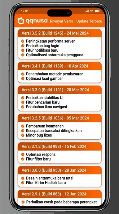 Riwayat Versi qqnusa untuk Pengguna Android